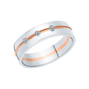 

Gold ring with diamonds sunlight sample 585