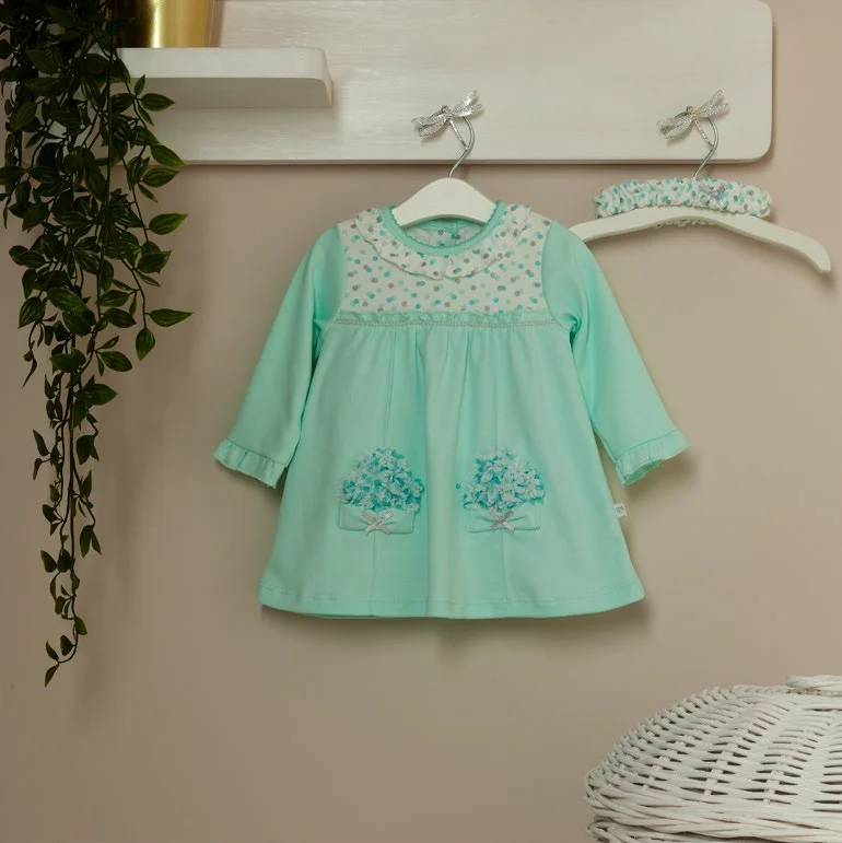 CARAMELL YEŞİL ELBİSE