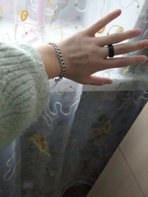 Sifisrri-Cadena de eslabones cubanos para hombre y mujer, brazalete de acero inoxidable de 3/5/7mm, color negro y dorado, joyería Unisex