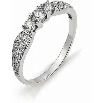 

Alcor ring with diamonds in white gold