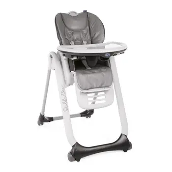 

CHICCO Polly 2 Start Highchair-4 wheels-Anthracite