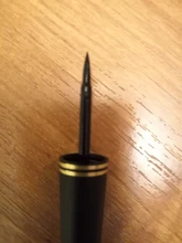 Lápiz Delineador de ojos líquido, negro, de secado rápido, suave, Lápiz Delineador de ojos a prueba de manchas, cepillo potenciador de párpados, 1 Uds.