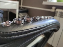 Anillos de acero inoxidable para mujer y hombre, joyería de boda, color negro, ancho de 6mm