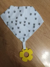 2 unids/lote bebé Bandana Baba Baberos y juguetes para la dentición con 100% de algodón orgánico Super suave y absorbente Unisex Baberos para recién nacido