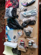 Kit completo de máquinas de tatuaje, pistola de tinta negra, fuente de alimentación, agarres, herramientas de arte corporal, conjunto de tatuaje, maquillaje permanente