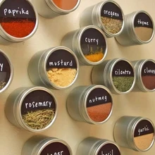 6/12 шт с магнитным дном для специй жестяная коробка для соль перец травы Нержавеющая сталь специи стойка для банок контейнеры, емкости для хранения специй Организатор