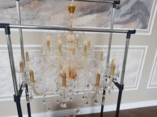 Crystal Chandelier Pendants Indoor-Lamp Tiffany Home-Lighting Living-Room Modern Lustres-De-Cristal-Decoration
