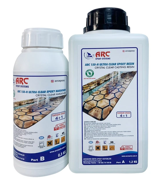 FS 5kg ARC 150-N Ultra Clear Epoxy Resin and Hardener A and B Set Kit