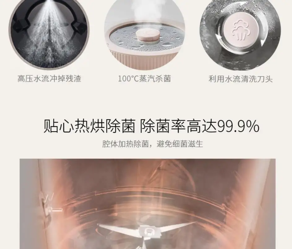 chinaJoyoung household Soymilk maker 0.24L DJ02E-K solo R pink Auto Mini home office soy milk machine juicer food machine diy
