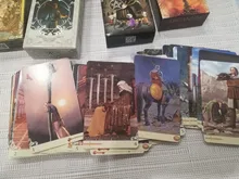 Cartas de Tarot Golden Art Nouveau, guía mística, división de entretenimiento, soportes de juego de mesa, venta al por mayor, 78 hojas/caja