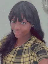 FEELME-pelucas de cabello humano con flequillo para mujeres negras, cabello Natural brasileño ondulado, con flequillo, Remy, pelucas con flequillo