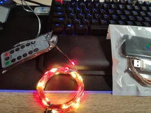 Light Lamps Garlands Remote-Control-Lights Led-String Holiday-Decor Fairy USB Christmas