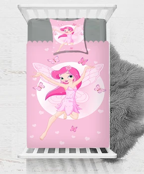 

Else Pink Fairy Princess Girl Butterfly Sea Baby Boy Kids Children 3d Print Single Bedspread Bed Cover Gift Combine Pillow Cover