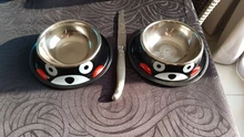 Pet-Bowl Stainless-Steel Melamine Dog And Removable 
