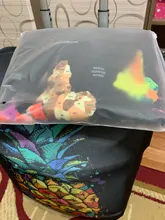 Fundas de equipaje gruesas con patrón de diseño de ciudad, cubierta protectora para maleta con carrito, accesorios de viaje, 18-32 pulgadas