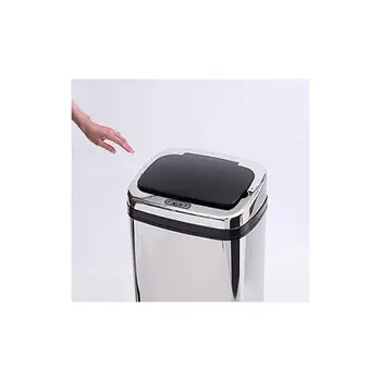 

Recycle bin 50L-Dustbin with Motion Detector Sensor Automatic Container Steel