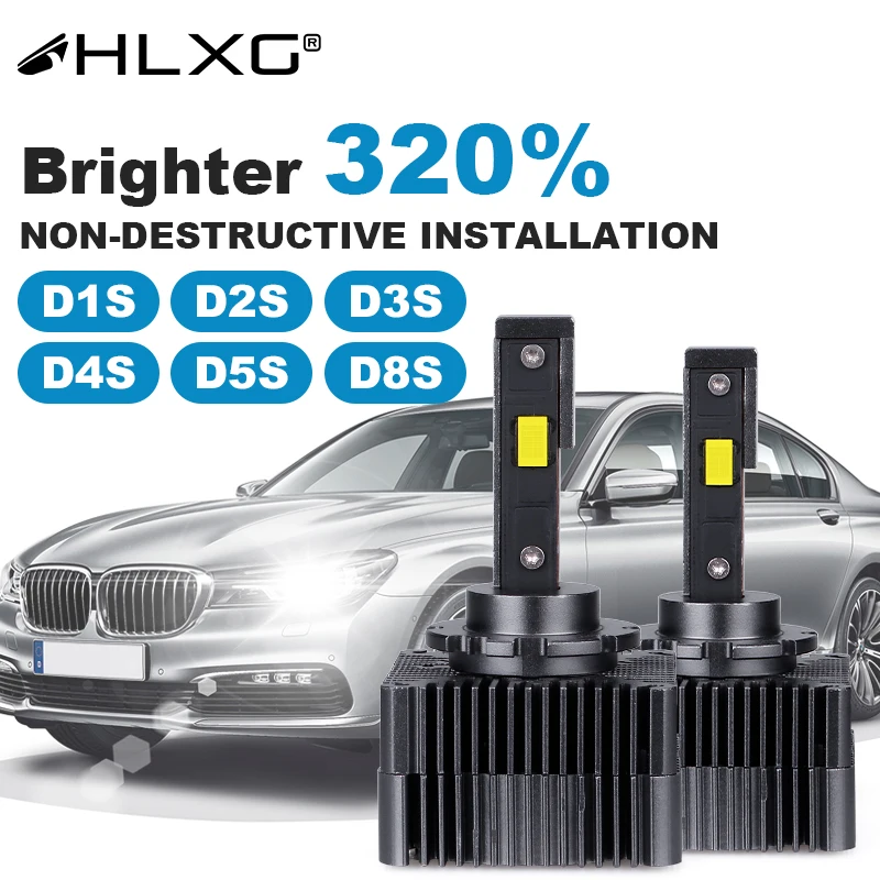 Светодиодный D2S D3S Plug And Play светодиодный лампы 1:1 замена оригинальной HID D1S D2R D4S D4R D5S