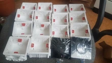 Mounting-Lining-Box Socket Cassette Wall-Switch Wallpad White-Wall for 86--86mm Universal