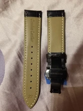 Correa de reloj de cuero genuino con cierre de mariposa, pulsera de piel auténtica para reloj Pulseira, tamaño de 14, 16, 18, 19, 20, 21, 22 y 24 mm