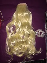 MANWEI-Extensiones de cabello para dama, extensor de pelo sintético de 24, de coleta natural largas y lisas, 60g por pieza, no teñible