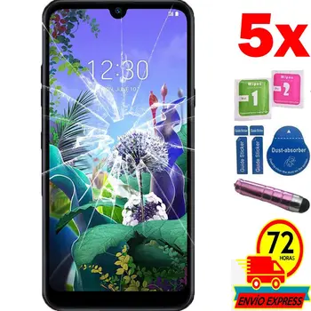 

5x Protectors Screen Tempered Glass for for LG Q60 (Not Full SEE INFO) PEN