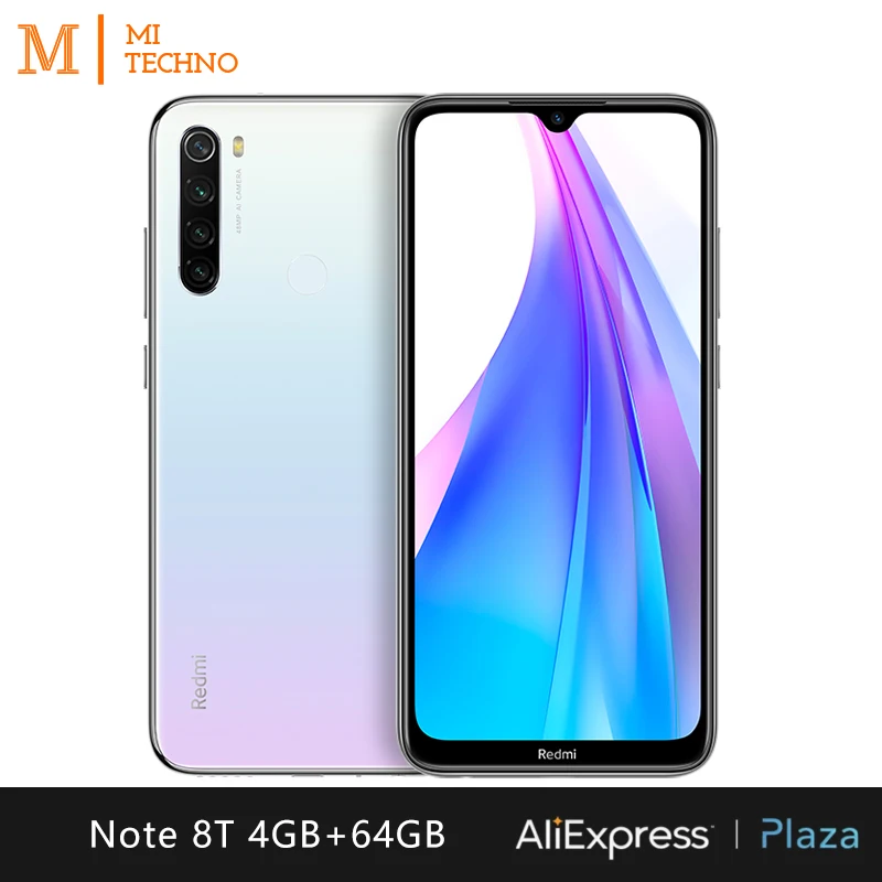  Xiaomi Redmi Note 8T Smartphone(4GB RAM 64GB ROM NFC Free mobile phone New android 4000mAh battery)