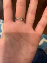 Anillo de Oreja de Gato con diseño abierto para mujer y niña, joyería anillo de moda ajustable, regalo, venta al por mayor