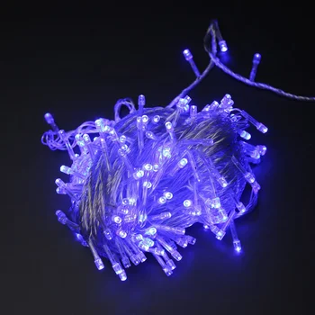 Kerst Guirlande Led-Regen (Kroonlijst), 100 L, Blauw, Met De Mogelijkheid Van Building Up