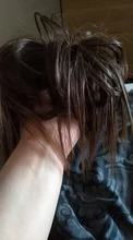 Bicicleta con sintético Flexible moño para el cabello rizado cabello moño elástico sucio ondulado Scrunchies abrigo de cola de caballo de pelo banda Exte