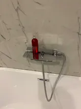 Bathroom Tub Faucet Single Handle Waterfall Spout Mixer Tap with Hand Shower Wall Mounted