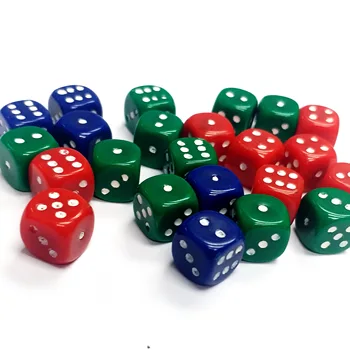 

50 pc 10mm game cube Dices Boys Girls Kids Birthday Party Joke Pinata Toys Home Game toy Use Favors gift bag Gag party loot