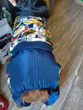 HOOPET Large Coat Down-Jacket Winter New Warm Autumn for Dogs Dog-Prints Overalls Leisure-Style