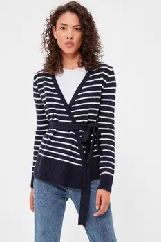 

Trendyol Striped Double Breasted Knitwear Cardigan TWOAW20HI0010
