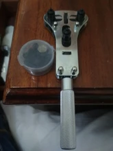 Kit de herramientas de reparación de relojes caja para reloj de pulsera abridor tornillo ajustable herramienta de retirada de Parte posterior llave herramienta de la reparación de la caja de reloj abridor llave reloj