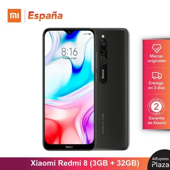 

Xiaomi Redmi 8 (32GB ROM, 3GB RAM, Cámara de 12MP , Batería de 5000 mAh, Android, Nuevo, Libre) [Teléfono Movil Versión Global p