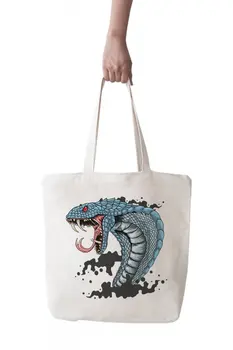

Angemiel Bag Large Offensive Blue Color Python Shopping Beach Tote Bag