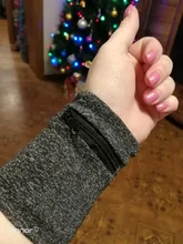 Sweatband Wrist Wallet Protector Storage-Bag Hand-Guards Zipper Running Unisex