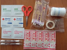 Botiquín de primeros auxilios portátil para personas o familia, tratamiento médico de supervivencia de emergencia para viajes, acampada o senderismo, impermeable al aire libre