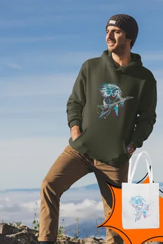 

Angemiel Wear Rock And Roll Guitarist Green Men 'S Hooded Sweatshirt Bags Kombin