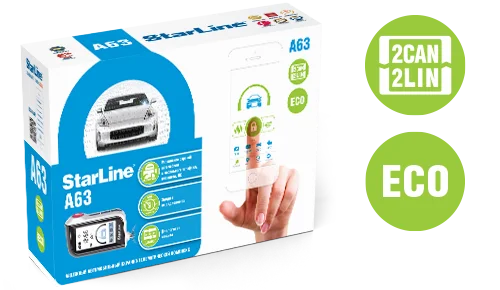 Автосигнализация StarLine A63 2CAN+2LIN ECO