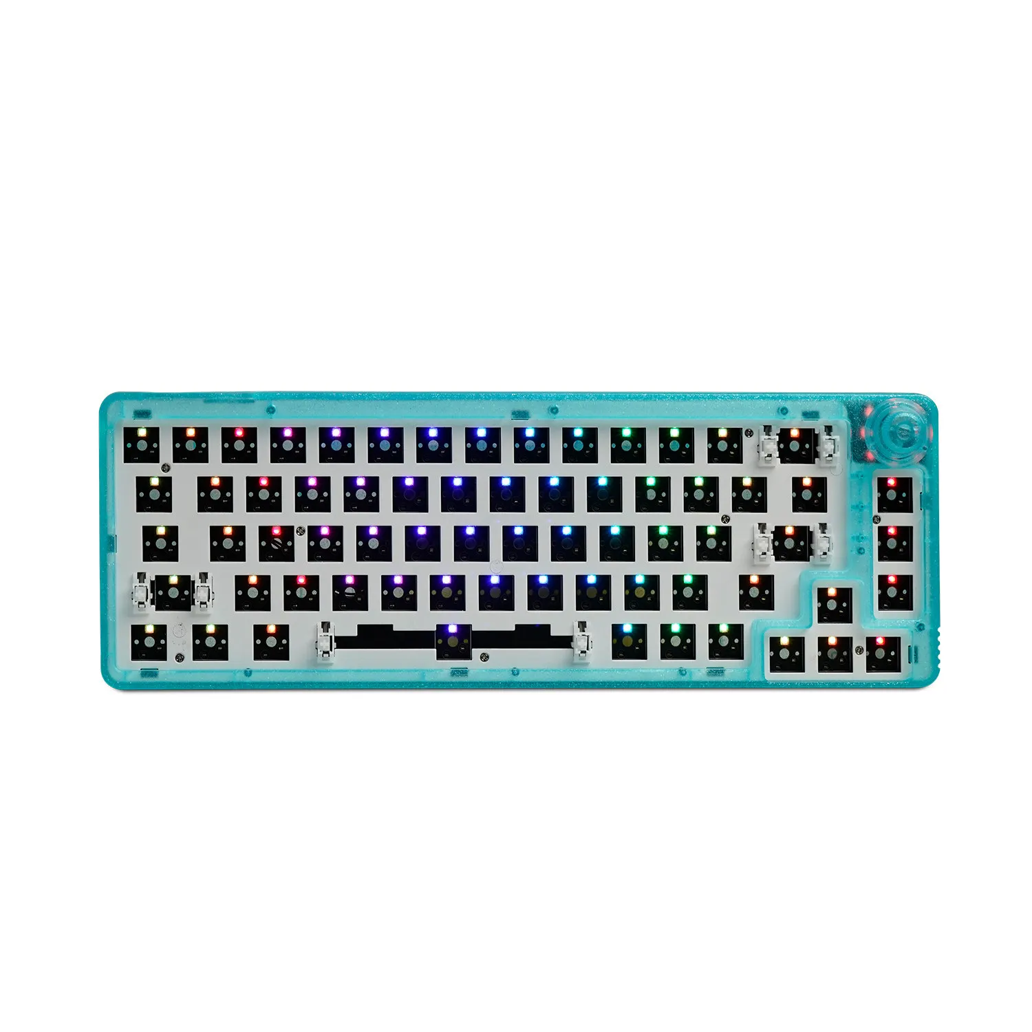 TM680 Hot Swap Mechanical Keyboard Kit Wireless 3 Mode RGB Compatiable With 3/5 Pins For Cherry Gateron Kailh Dial Knob Keyboard wifi keyboard for pc