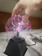 Lighting Decor Touch-Lamp Plasma-Ball Crystal Led-Night-Light Christmas Novelty Magic