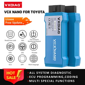 VXDIAG Mini VCI J2534 Diagnostic tool For Toyota it3 TIS V16 WIFI USB auto diagnostic scanner VCX NANO For Lexus OBD2 Car tools 1