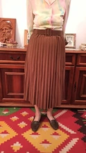 Pleated-Skirt Simplee Elegant 20-Color Fashion Women Belt A-Line British-Style with Autumn
