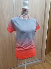 Fitness Tops T-Shirt-Sleeve Deporte Quick-Dry Running Womens Gym P096 Tees Mujer