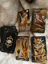 Moderno Tarot tarjetas Deck cubierta juegos inglés familia regalo fiesta tarjeta juego entretenimiento