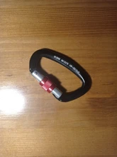 Mosquetón de escalada profesional 25KN, cierre de seguridad de aluminio de aviación en forma de D, equipo de Montañismo para escalar al aire libre