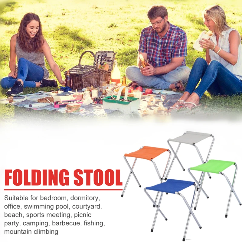 

1 Piece Portable Outdoor Camping Folding Chair Mini Beach Fishing Stool Collapsible Picnic Travel Seat