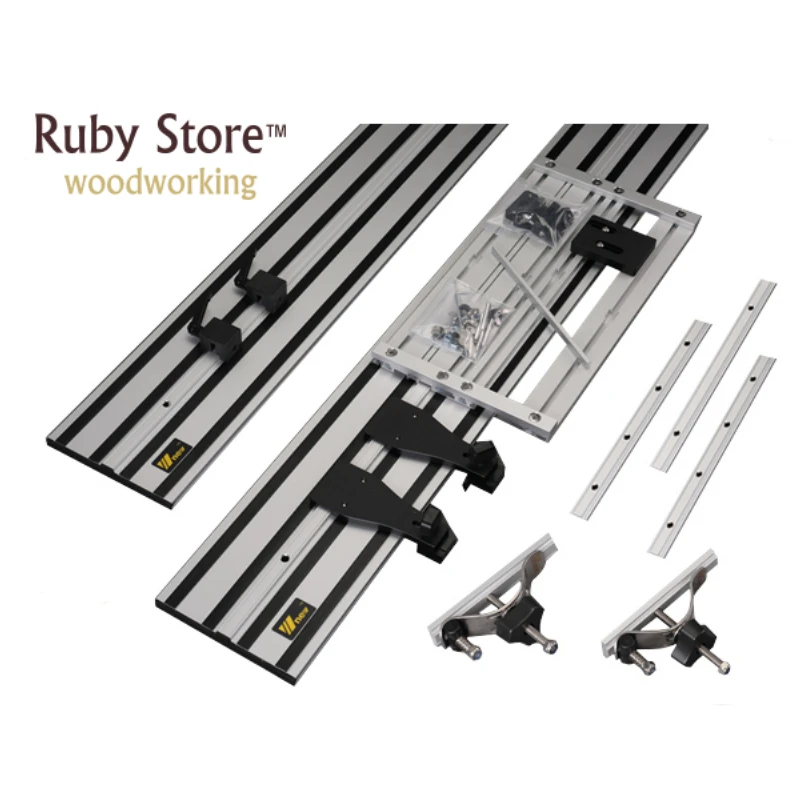 W new 2x1 4 м направляющие для циркулярной пилы + универсальное основание гусеничной