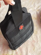 TACTIFANS Bolsa de parche de primeros auxilios Molle Hook and Loop Anfibio Tactical Medical kit EMT Emergency EDC Rip-Away Survival IFAK